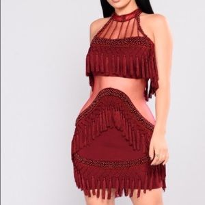 Sultry Burgundy Dress